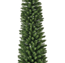 Schmaler künstlicher Christbaum mit grünen Nadeln