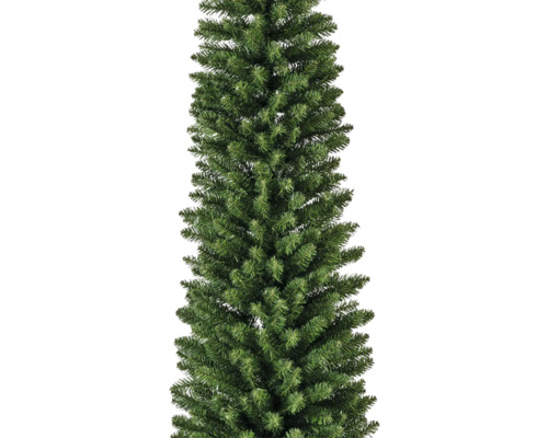 Schmaler künstlicher Christbaum mit grünen Nadeln