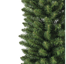 Detailaufnahme eines künstlichen Weihnachtsbaums