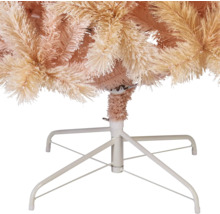 Detailansicht eines künstlichen Weihnachtsbaums mit Metallständer