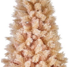 Detailaufnahme eines künstlichen Weihnachtsbaums