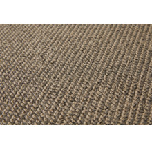 Detailansicht eines beigen Teppichbodens.