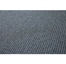 Nahaufnahme eines grauen Teppichs mit Textilstruktur