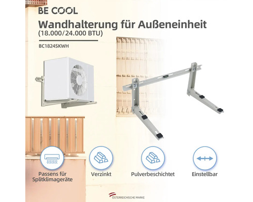 Be Cool Wandhalterung für Außeneinheit einer Klimaanlage