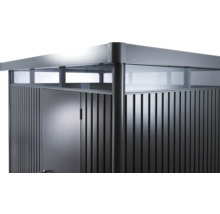 Mülltonnenbox mit Tür und Sichtfenstern