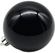 Schwarze Christbaumkugel aus Kunststoff