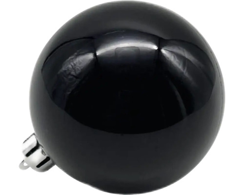 Schwarze Christbaumkugel aus Kunststoff