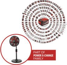 Einhell Power X-Change Familie mit Standventilator und Akku