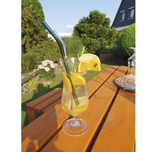 Barset Promadino 4 -Sitzer Tisch, 4 Hocker Holz, honigfarben