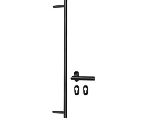 Türgriffgarnitur mit Langschild
