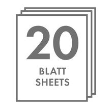 Symbol für 20 Blatt