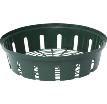 Runde Blumenampel aus Kunststoff mit Öffnungen für den Außenbereich