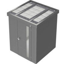 Gartenschrank aus Metall mit Gründach