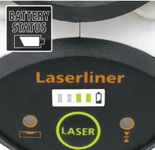 Laserliner Gerät Bedienelemente mit Batteriestatusanzeige