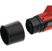 Detailaufnahme eines Gebläseaufsatzes mit Düse für ein Elektrowerkzeug