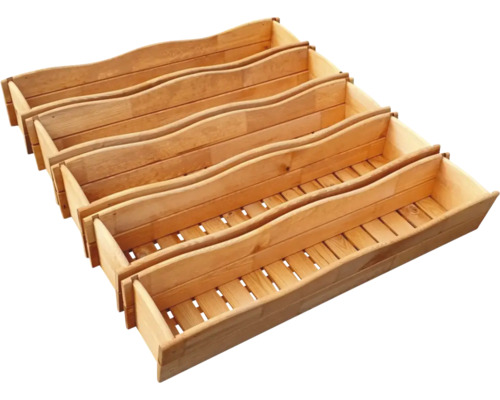 Vier Holzkästen für Aufbewahrung oder Dekoration