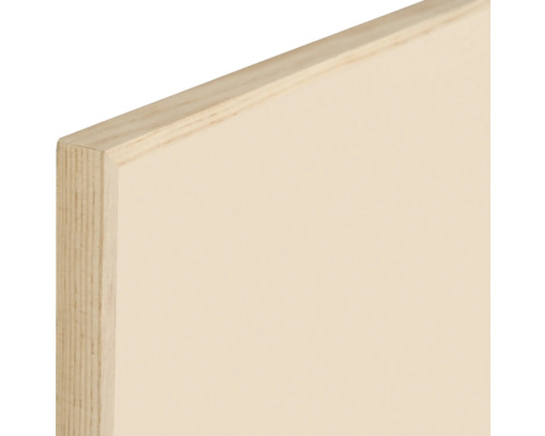 Detailansicht einer beschichteten Holzplatte