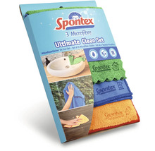 Spontex Mikrofasertücher 3er-Set, zur Reinigung