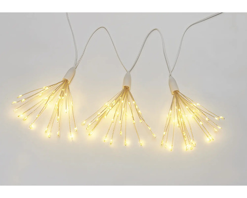 Drei LED-Lichterketten im Sternform-Design