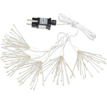 LED-Lichterkette mit Drahtlichtern, Transformator und Zuleitung