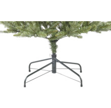 Detailaufnahme eines künstlichen Weihnachtsbaums mit Metallfuß