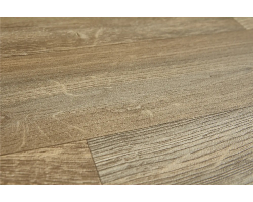 Nahaufnahme von Vinylboden in Holzoptik