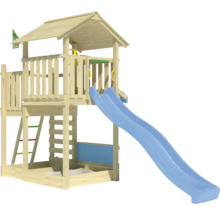 Spielturm aus Holz mit Rutsche für den Außenbereich
