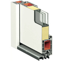 ARON HaustürARON 3161 Aluminium-Kunststoff-Verbund RAL 7016 anthrazitgrau 1000x2100 mm einseitig flügelüberdeckend DIN Rechts inkl.Stoßgriffset,Innendrücker in Edelstahl,Profilzylinder mit 3 Schlüsseln