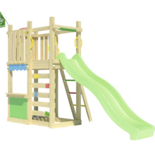 Spielturm mit Rutsche für den Garten