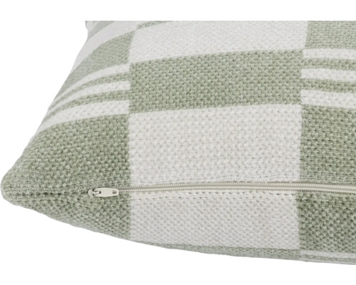 Kissen mit Reißverschluss und Karomuster