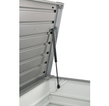 Detailansicht einer geöffneten Gerätebox mit Gasdruckfeder