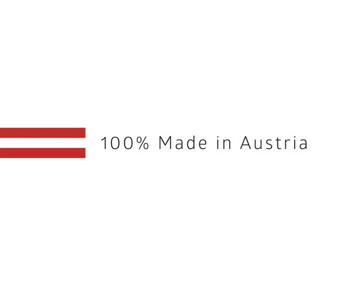100 Prozent Hergestellt in Österreich Siegel