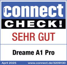 Connect Check Sehr Gut Siegel für Dreame A1 Pro