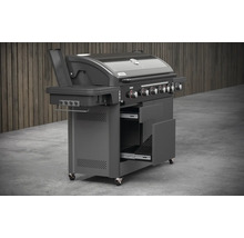 Gasgrill mit Bedienknöpfen und Stauraum