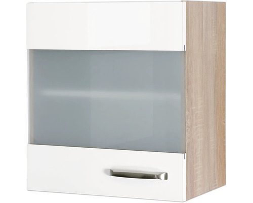 Wandschrank mit Glastür und Schublade