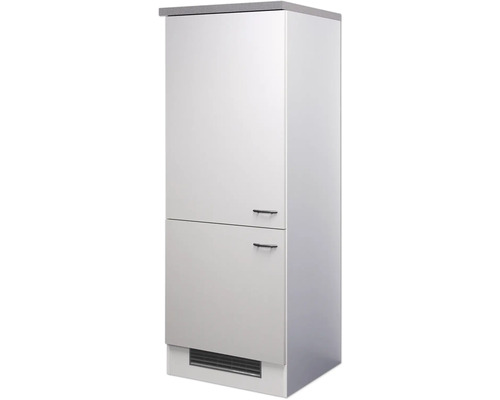 Weißer Heizkörperumbauschrank mit zwei Schubladen