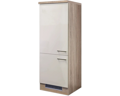 Hochschrank mit zwei Türen und Griffen