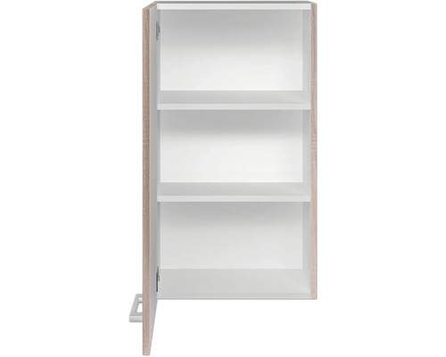 Offener Hängeschrank mit drei Regalböden