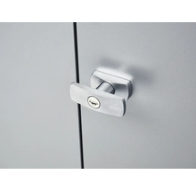 Schließriegel an einem Stahlschrank