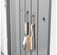 Mülltonnenbox Biohort Alex Duo 148 x 88 x 129 cm silber-metallic