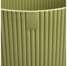 Detailansicht eines strukturierten Pflanzgefäßes mit dem Logo von Eelho.