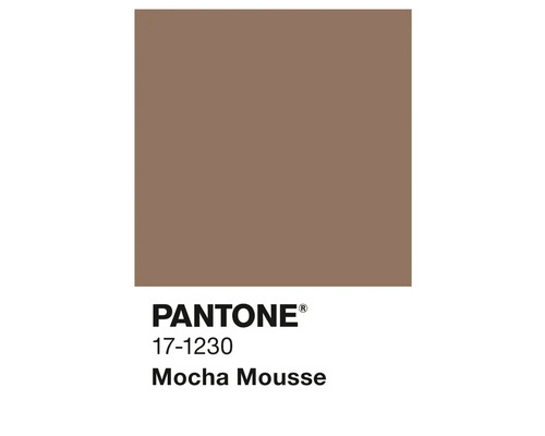 Pantone 17-1230 Mocha Mousse Farbfeld