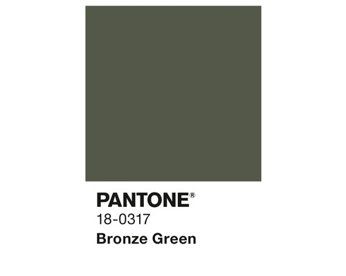 Pantone 18-0317 Bronze Green Farbfeld