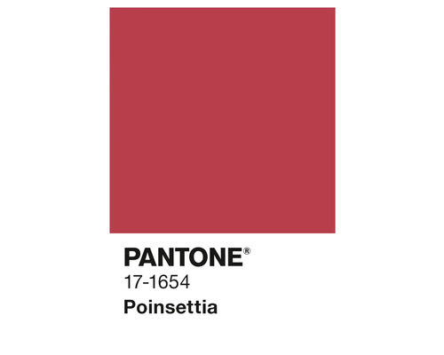 Pantone 17-1654 Poinsettia Farbstandard