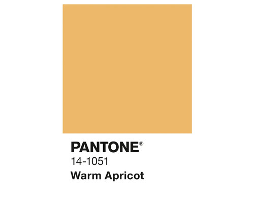 Pantone Farbe 14-1051 Warm Apricot
