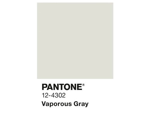 Pantone 12-4302 Vaporous Gray Farbfeld