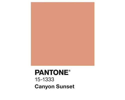 Pantone Farbfeld 15-1333 Canyon Sunset
