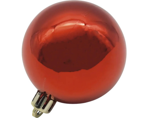 Roter Weihnachtsbaumschmuck aus Kunststoff