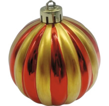 Christbaumkugel mit Streifenmuster