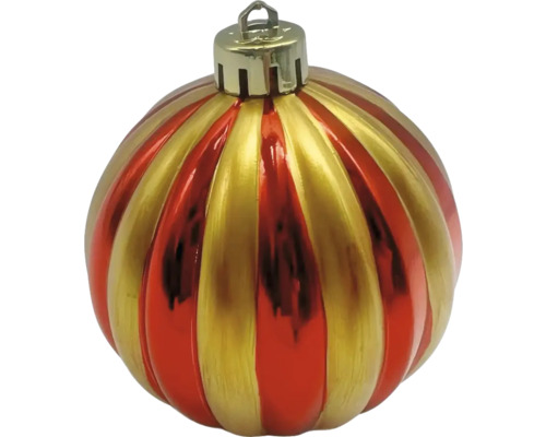 Christbaumkugel mit Streifenmuster